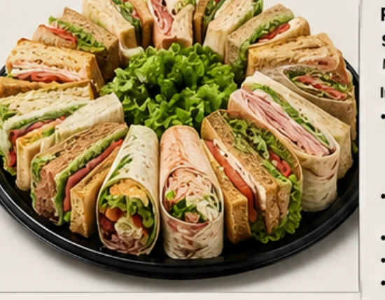 Deluxe sandwich platter