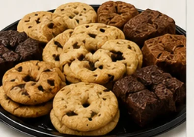 Cookie and brownie dessert tray
